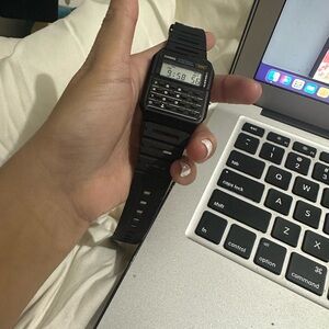 Casio Unisex Digital Stainless Steel Bracelet Watch